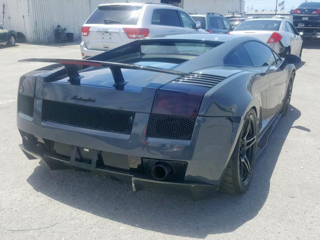 ZHWGU43T38LA05987 - 2008 LAMBORGHINI GALLARDO S GRAY photo 4