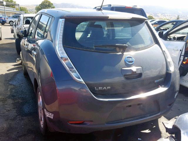 1N4AZ0CP0DC413100 - 2013 NISSAN LEAF S CHARCOAL photo 3