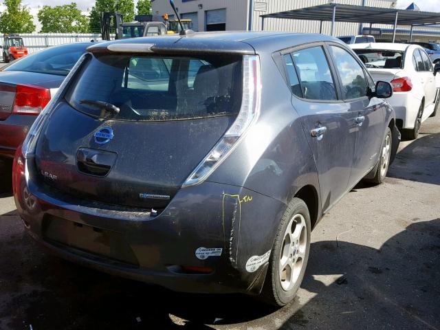 1N4AZ0CP0DC413100 - 2013 NISSAN LEAF S CHARCOAL photo 4