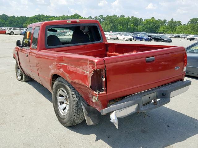 1FTYR14V8YTB34463 - 2000 FORD RANGER SUP RED photo 3