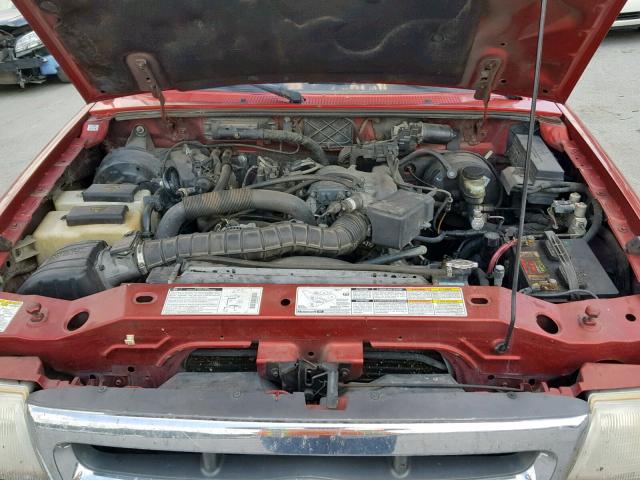 1FTYR14V8YTB34463 - 2000 FORD RANGER SUP RED photo 7