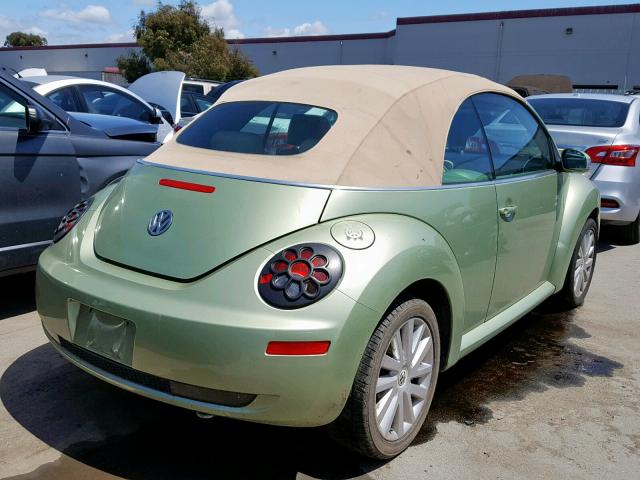 3VWRG31Y79M403120 - 2009 VOLKSWAGEN NEW BEETLE მწვანე ფოტო 4