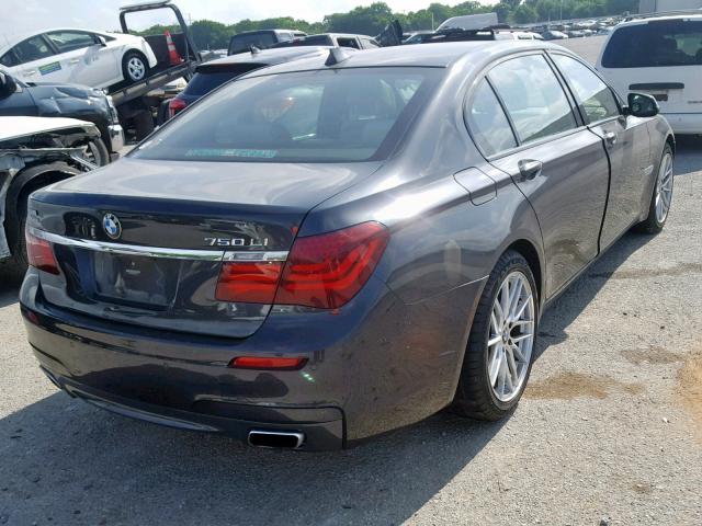 WBAYF8C56DDE59443 - 2013 BMW 750 LXI BLACK photo 4