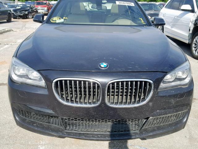 WBAYF8C56DDE59443 - 2013 BMW 750 LXI BLACK photo 9