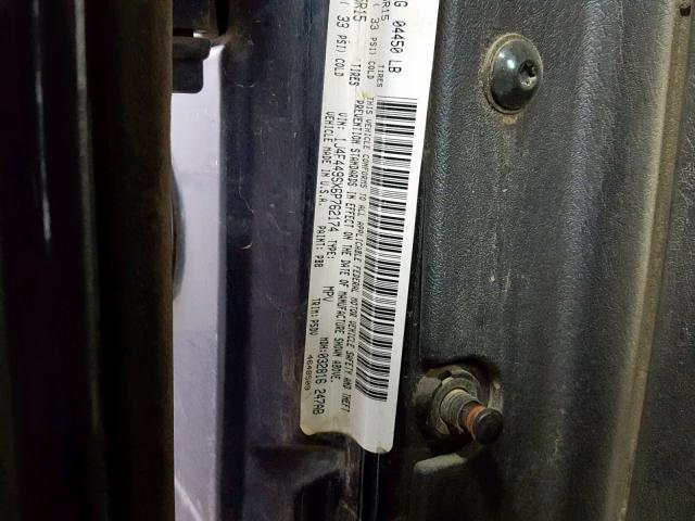 1J4F449SX6P762174 - 2006 JEEP WRANGLER / BLUE photo 10