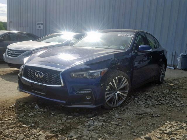 JN1EV7AR2JM443549 - 2018 INFINITI Q50 LUXE BLUE photo 2