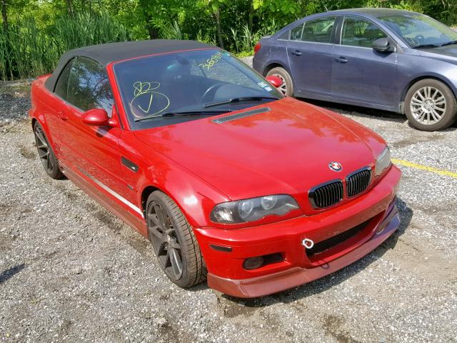 WBSBR93443PK00787 - 2003 BMW M3 RED photo 1