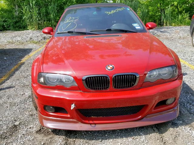 WBSBR93443PK00787 - 2003 BMW M3 RED photo 9
