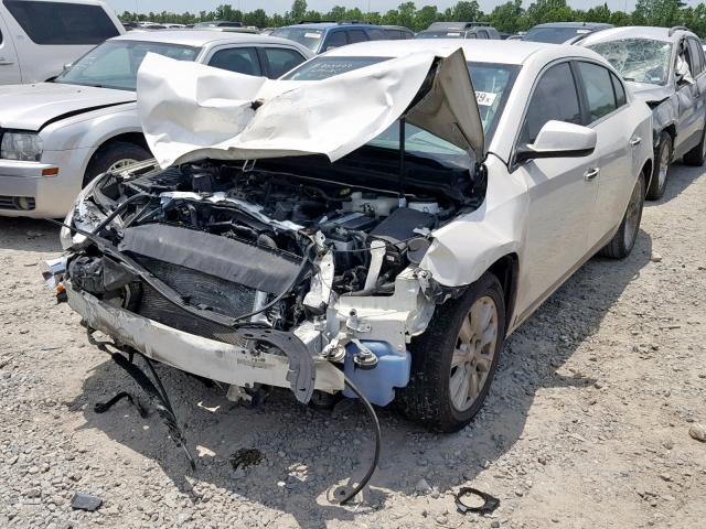 1G4GB5EG1AF158725 - 2010 BUICK LACROSSE C WHITE photo 2