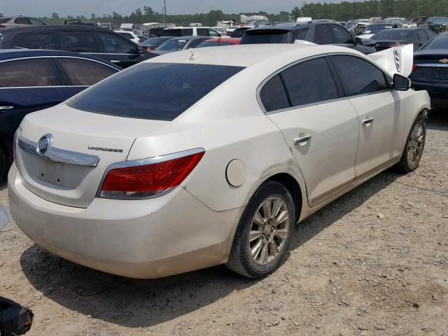 1G4GB5EG1AF158725 - 2010 BUICK LACROSSE C WHITE photo 4