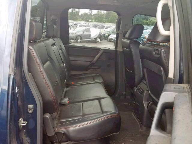 1N6AA07F88N339385 - 2008 NISSAN TITAN XE BLUE photo 6