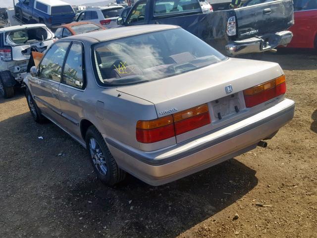 1HGCB7251MA034961 - 1991 HONDA ACCORD LX TAN photo 3