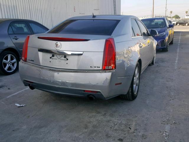 1G6DR57V180175412 - 2008 CADILLAC CTS HI FEA SILVER photo 4