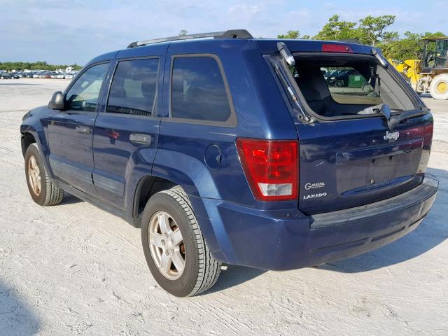 1J4GS48K76C110339 - 2006 JEEP GRAND CHER BLUE photo 3