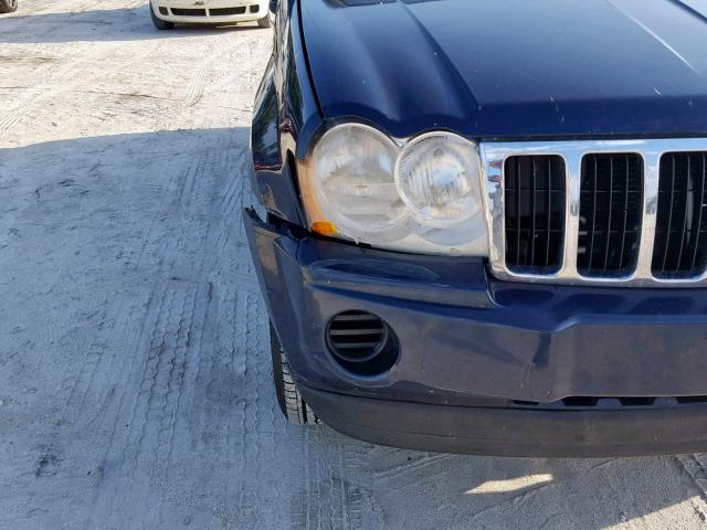 1J4GS48K76C110339 - 2006 JEEP GRAND CHER BLUE photo 9