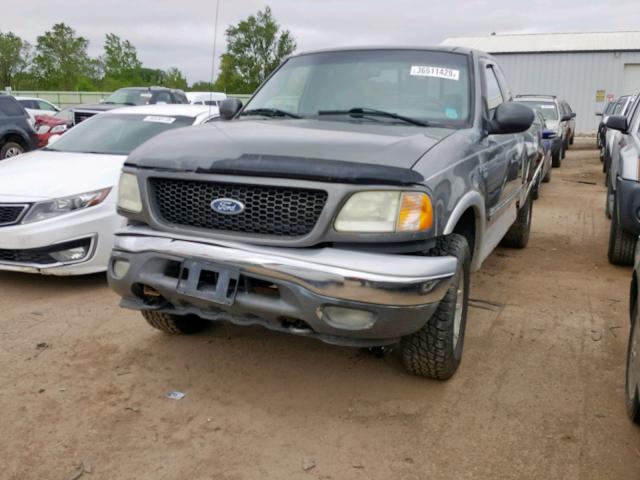 1FTRX18L52NA48056 - 2002 FORD F150 GRAY photo 2