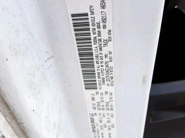 3C6TRVDG4EE104701 - 2014 RAM PROMASTER 白色 照片 10