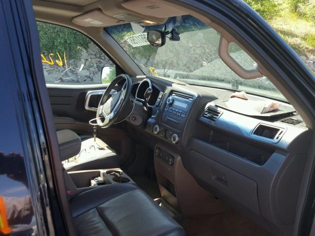 2HJYK16576H508200 - 2006 HONDA RIDGELINE BLACK photo 5