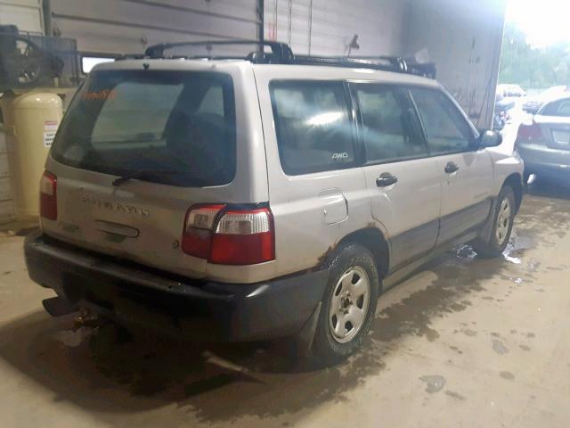 JF1SF63551H744669 - 2001 SUBARU FORESTER L SILVER photo 4