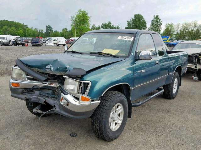 JT4UN24D7V0047416 - 1997 TOYOTA T100 XTRAC GREEN photo 2