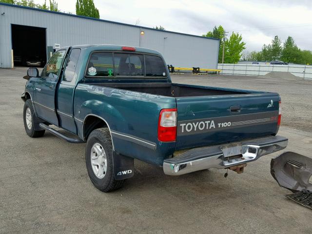 JT4UN24D7V0047416 - 1997 TOYOTA T100 XTRAC GREEN photo 3