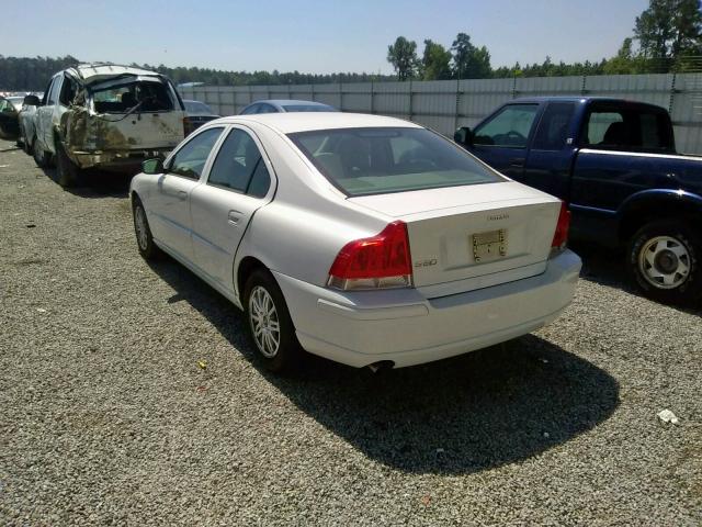 YV1RS612852440249 - 2005 VOLVO S60 WHITE photo 3