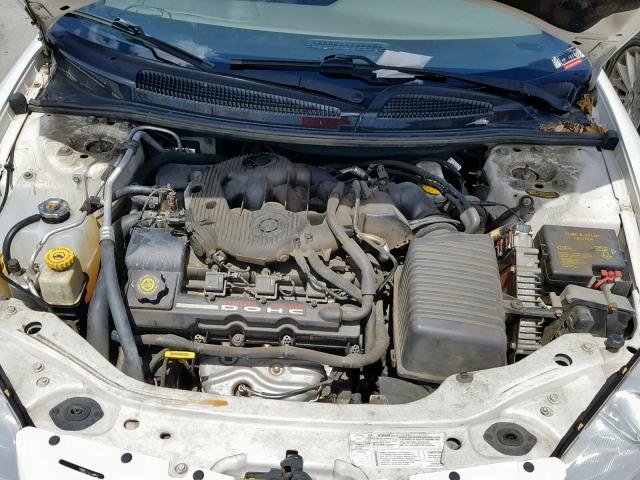 1C3EL55U71N653200 - 2001 CHRYSLER SEBRING LX WHITE photo 7