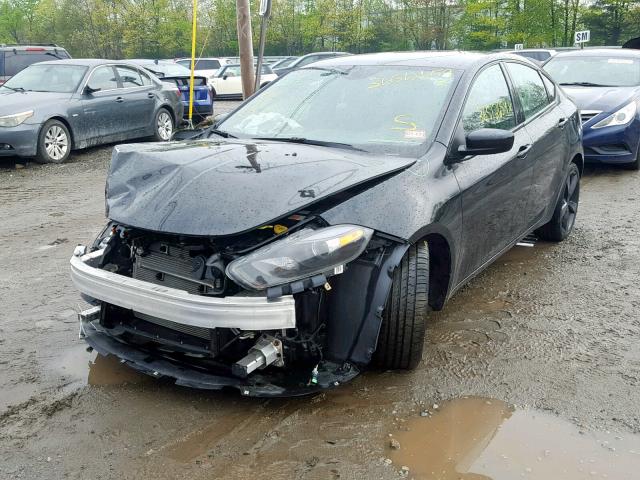 1C3CDFBB7ED906850 - 2014 DODGE DART SXT BLACK photo 2