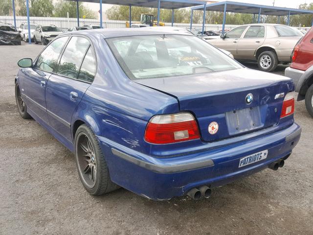 WBSDE93453CF92080 - 2003 BMW M5 BLUE photo 3