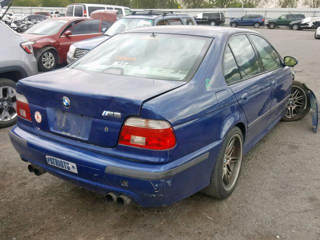 WBSDE93453CF92080 - 2003 BMW M5 BLUE photo 4