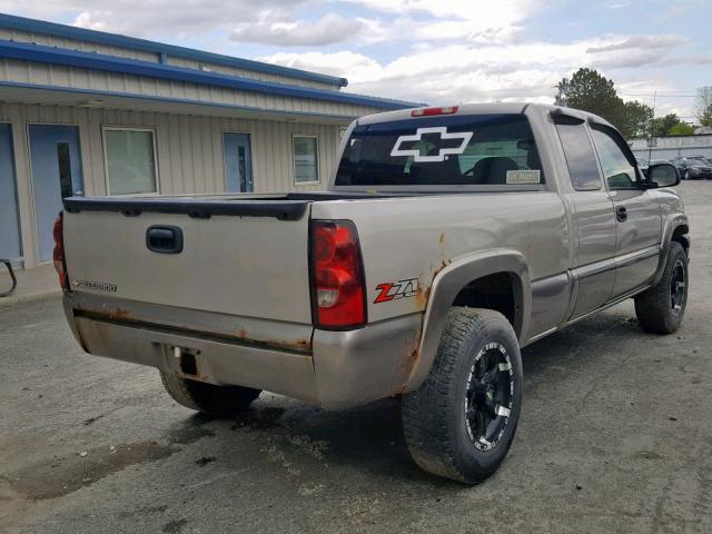 1GCEK19Z57E168169 - 2007 CHEVROLET SILVERADO TAN photo 4