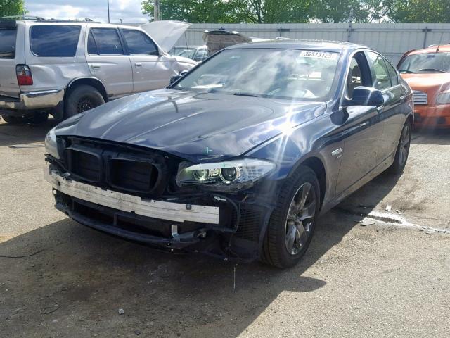 WBAXH5C55CDW04228 - 2012 BMW 528 XI BLUE photo 2