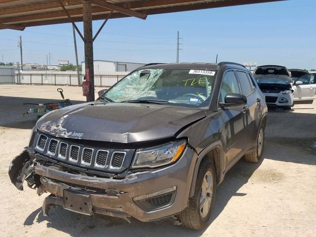 3C4NJCAB7KT623965 - 2019 JEEP COMPASS SP 灰色 照片 2