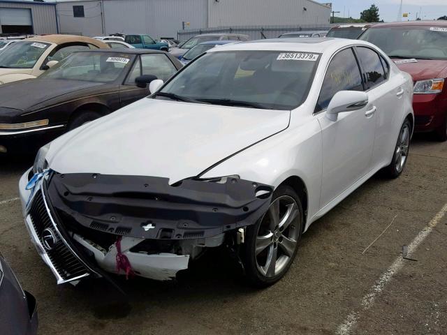 JTHBF5C24C5176623 - 2012 LEXUS IS 250 WHITE photo 2