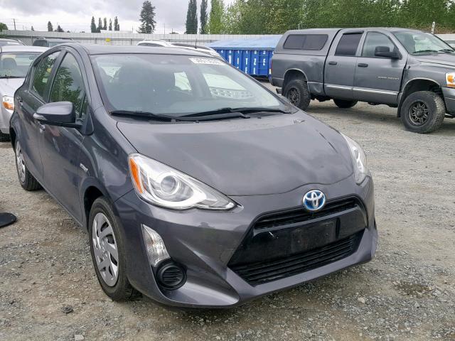 JTDKDTB36F1095057 - 2015 TOYOTA PRIUS C GRAY photo 1