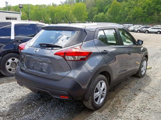 3N1CP5CU0JL538225 - 2018 NISSAN KICKS S GRAY photo 4