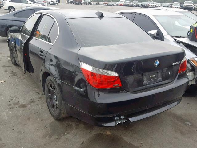 WBANA535X4B176648 - 2004 BMW 525 I BLACK photo 3