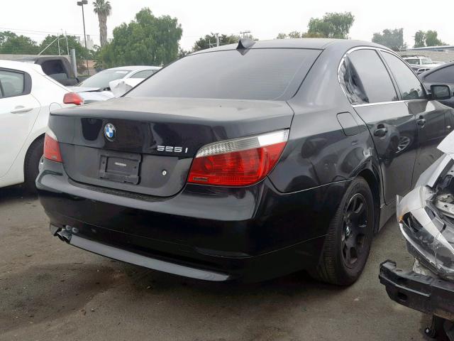 WBANA535X4B176648 - 2004 BMW 525 I BLACK photo 4