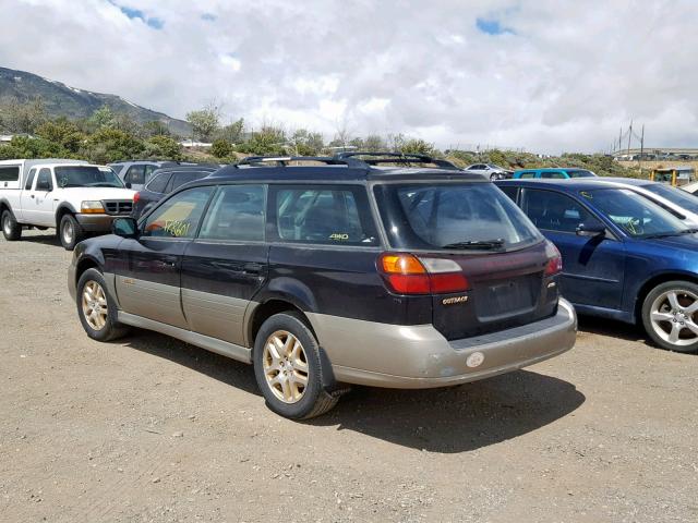 4S3BH686537612669 - 2003 SUBARU LEGACY OUT BLACK photo 3