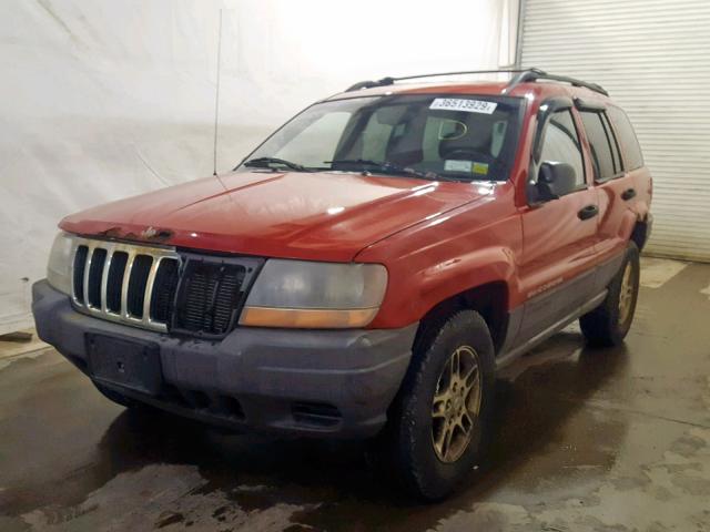 1J4GW58S2XC745786 - 1999 JEEP GRAND CHER RED photo 2