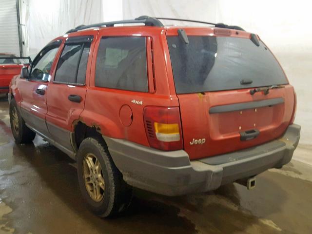 1J4GW58S2XC745786 - 1999 JEEP GRAND CHER RED photo 3