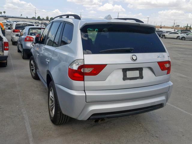 WBXPA93436WG76436 - 2006 BMW X3 3.0I SILVER photo 3