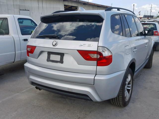 WBXPA93436WG76436 - 2006 BMW X3 3.0I SILVER photo 4