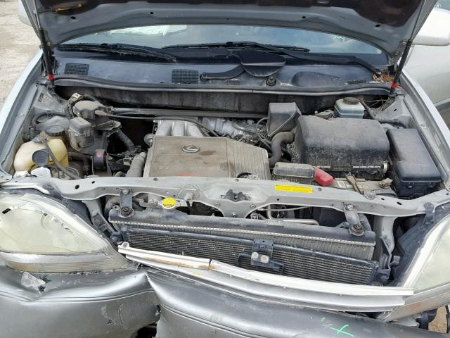 JTJGF10U330154404 - 2003 LEXUS RX 300 SILVER photo 7