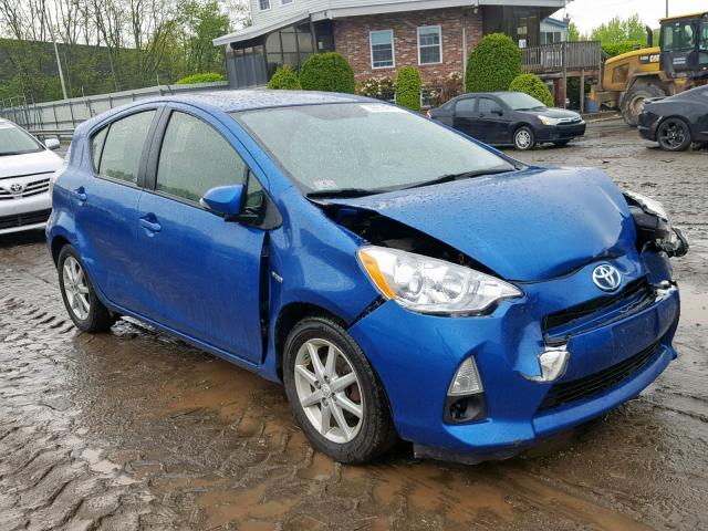 JTDKDTB33D1044628 - 2013 TOYOTA PRIUS C BLUE photo 1