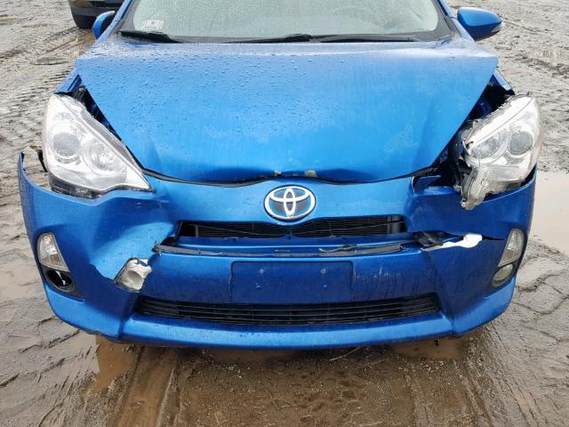 JTDKDTB33D1044628 - 2013 TOYOTA PRIUS C BLUE photo 7