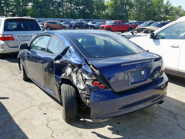 JTKDE167680235858 - 2008 TOYOTA SCION TC ლურჯი ფოტო 3