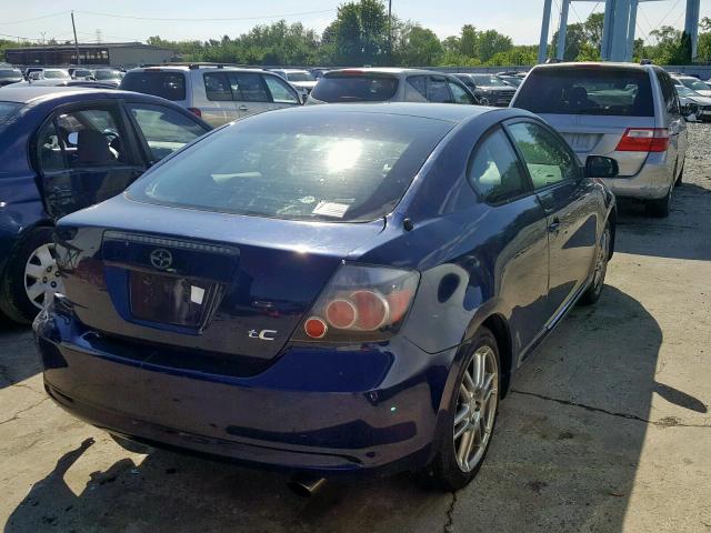 JTKDE167680235858 - 2008 TOYOTA SCION TC ლურჯი ფოტო 4