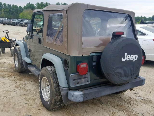 1J4FY19S3XP433210 - 1999 JEEP WRANGLER / GREEN photo 3