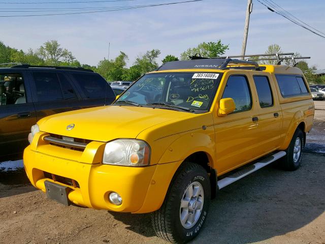 1N6ED29Y43C421962 - 2003 NISSAN FRONTIER C YELLOW photo 2